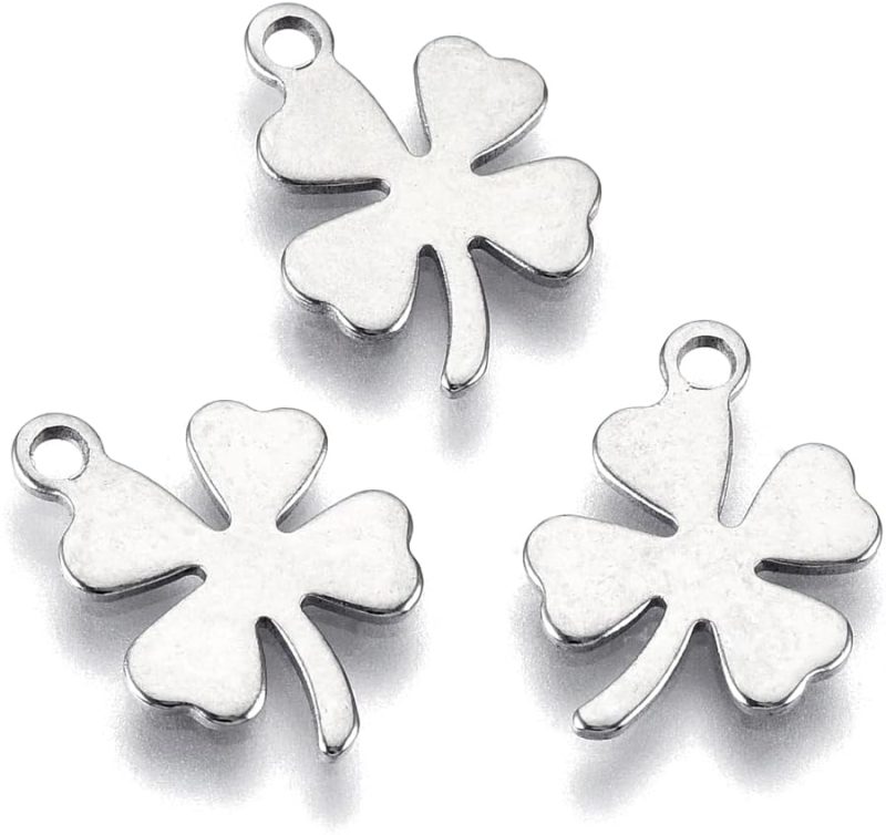 Stainless Steel Charms Pendants Bulk, Small Mini Metal Stamping Blank Tag Charms Pendants Tiny Jewelry Charms Accessories for Bracelet Necklace Earrings Chain Jewelry Making Findings